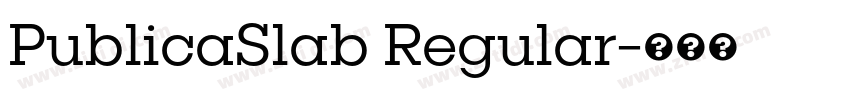 PublicaSlab Regular字体转换 PublicaSlab Regular字体转换